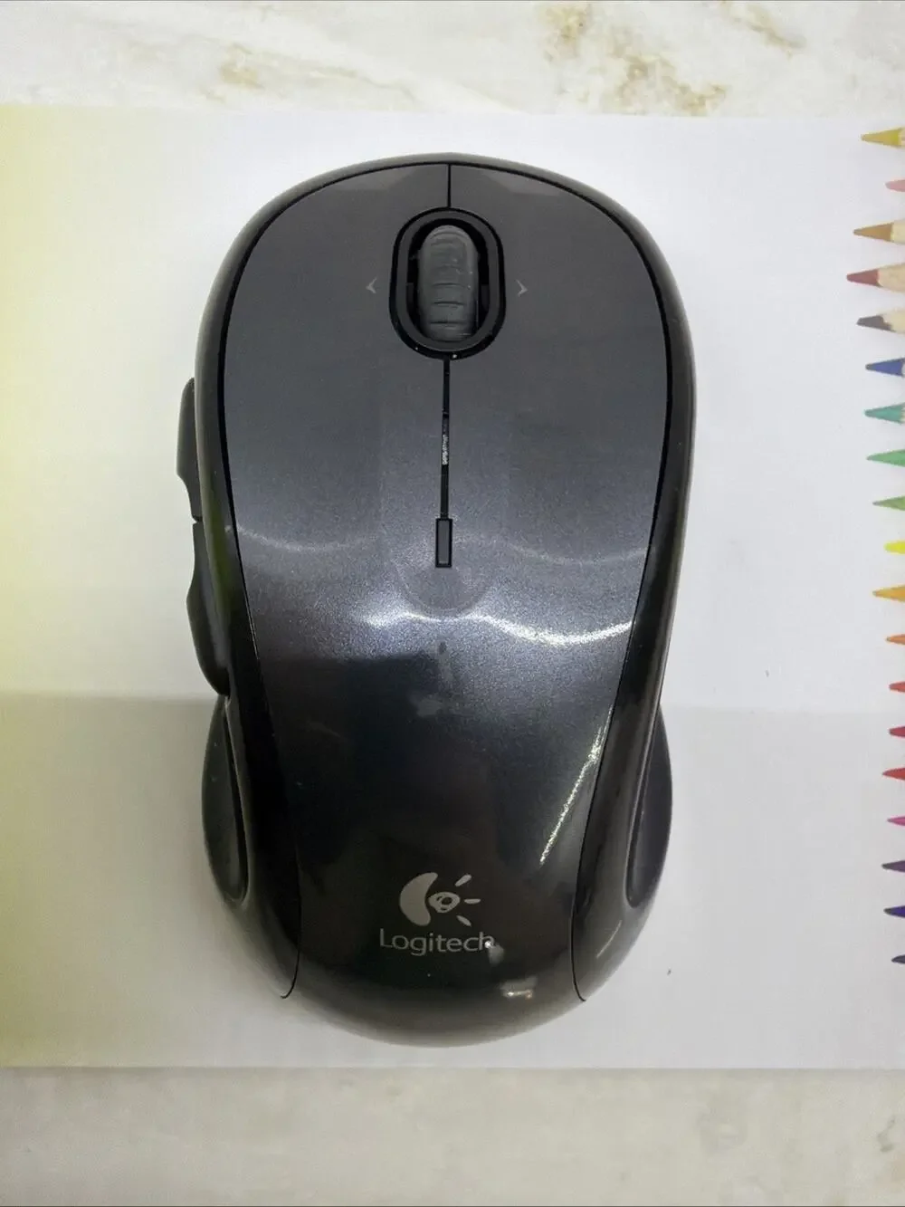 Logitech M510 Wireless Laser Mouse Gray TESTED WORKING NO USB DONGLE